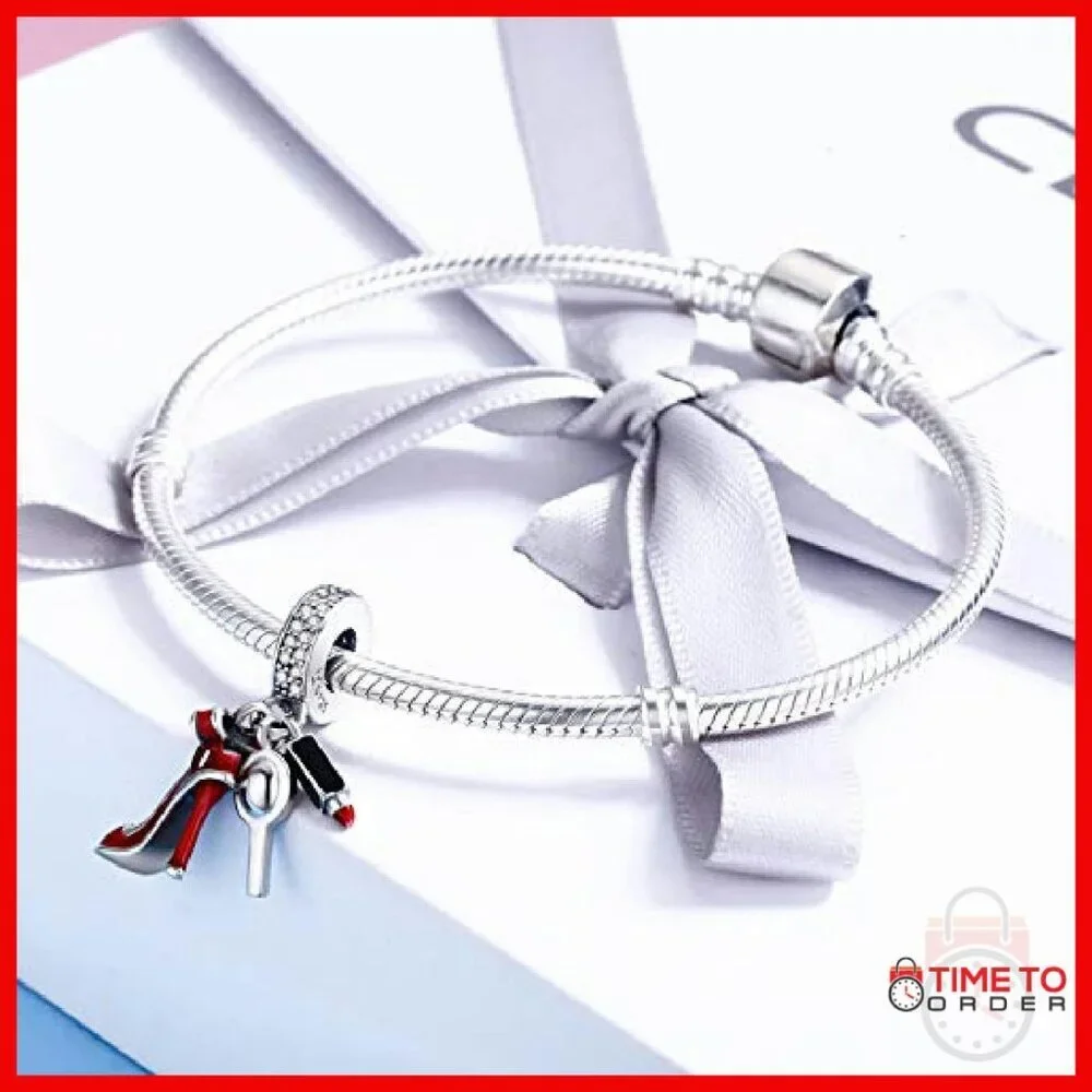 925 Sterling Silver Moon Charm Fit Pandora Bracelet Gift